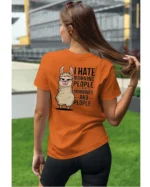 Koszulka I Hate Mornings <br>And people - Unisex, dla niej