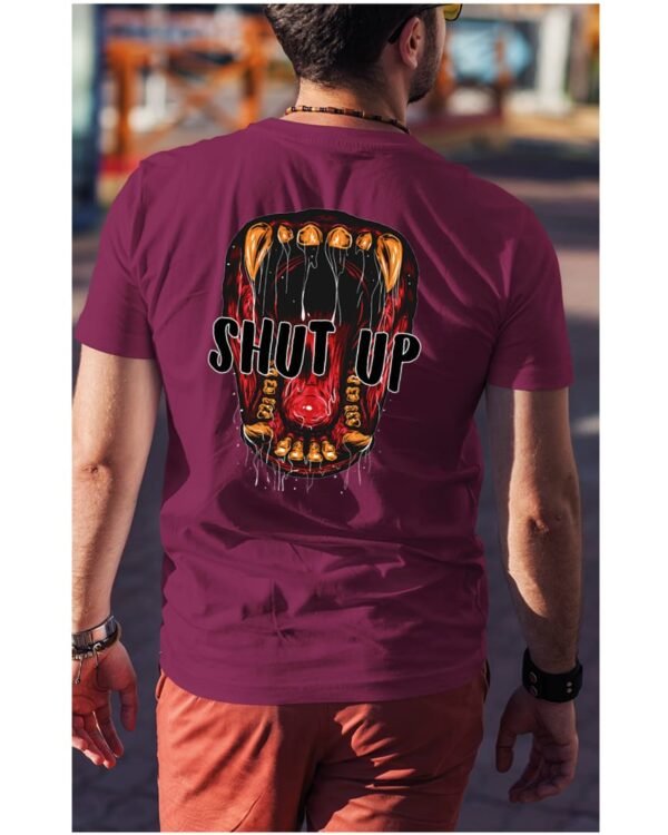 Koszulka unisex napis “Shut up”, dla niego – wybierz kolor!