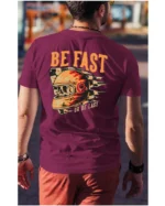 Koszulka unisex wyścig “Be fast or be last”, dla niego – wybierz kolor!
