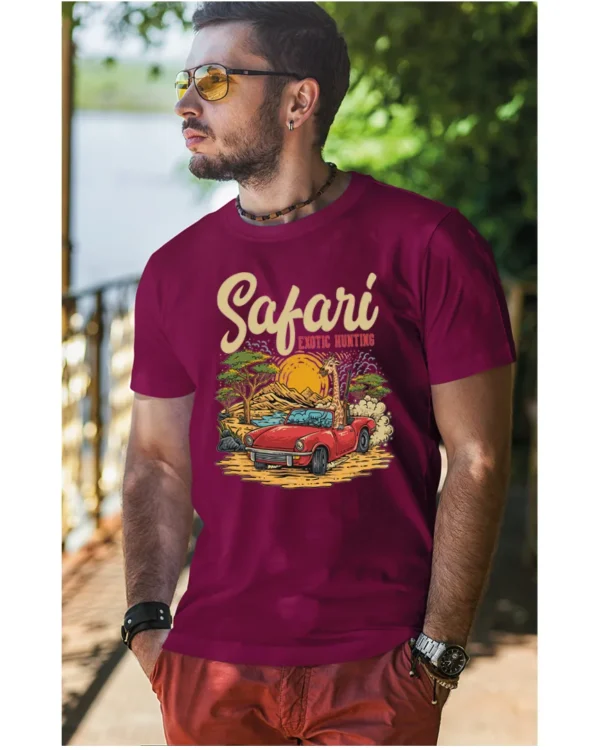 Koszulka unisex "Przygoda w safari", dla niego – wybierz kolor!