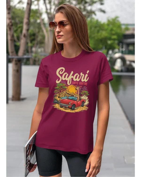 Koszulka unisex "Przygoda w safari", dla niej – wybierz kolor!