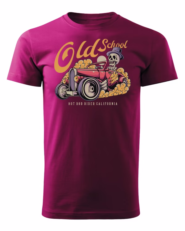 Koszulka unisex vintage samochód "Hot rod", dla niej – wybierz kolor!