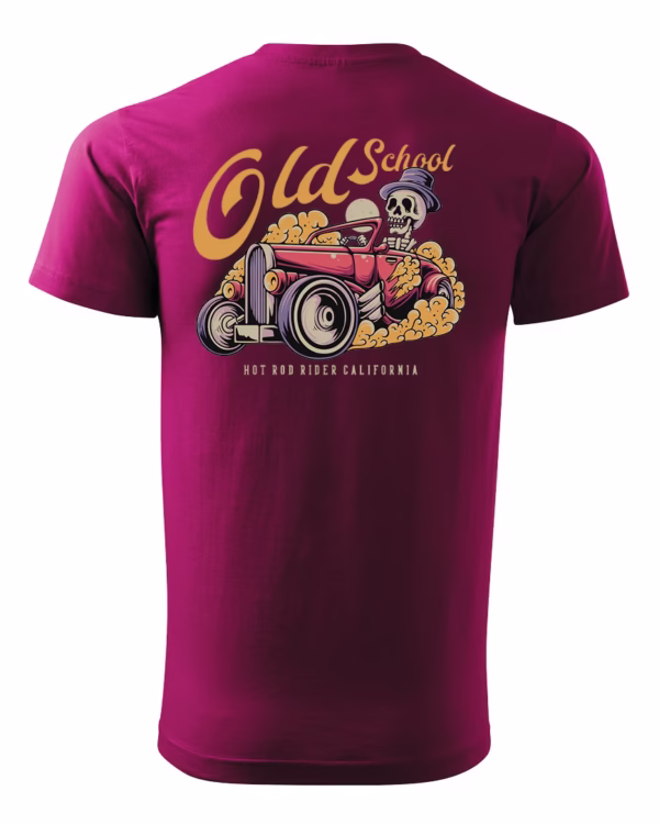 Koszulka unisex vintage samochód "Hot rod", dla niej – wybierz kolor!