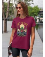 Koszulka unisex "Fitness z zombie, trenuj by przeżyć", dla niej – wybierz kolor!