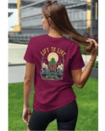Koszulka unisex "Fitness z zombie, trenuj by przeżyć", dla niej – wybierz kolor!
