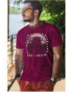 Koszulka unisex "Chwila relaksu – spokój w każdym oddechu", dla niego – wybierz kolor!
