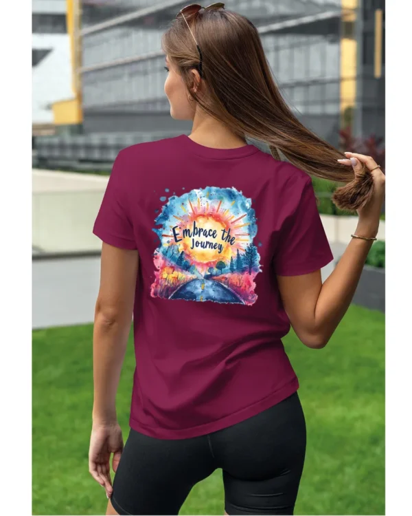 Koszulka Ciesz się podróżą - Unisex
