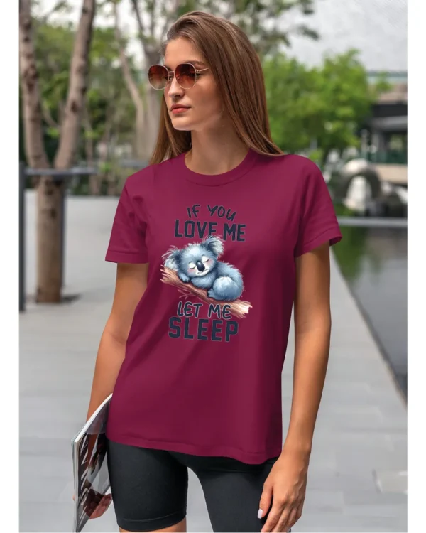 Koszulka Śpiąca koala, "Let me sleep" - Unisex