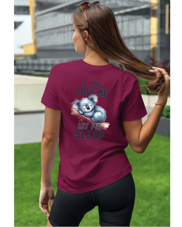 Koszulka Śpiąca koala, "Let me sleep" - Unisex