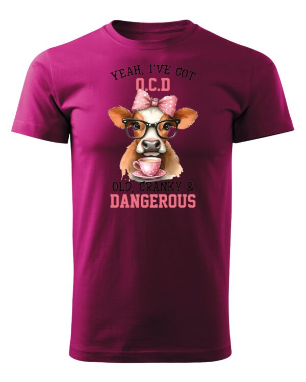 Koszulka OCD Old, Cranky and Dangerous! UNISEX