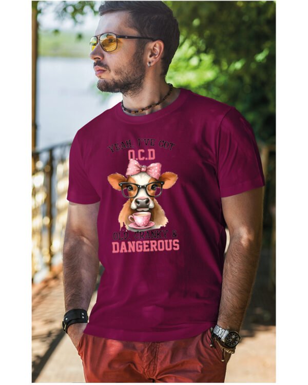 Koszulka OCD Old, Cranky and Dangerous! UNISEX