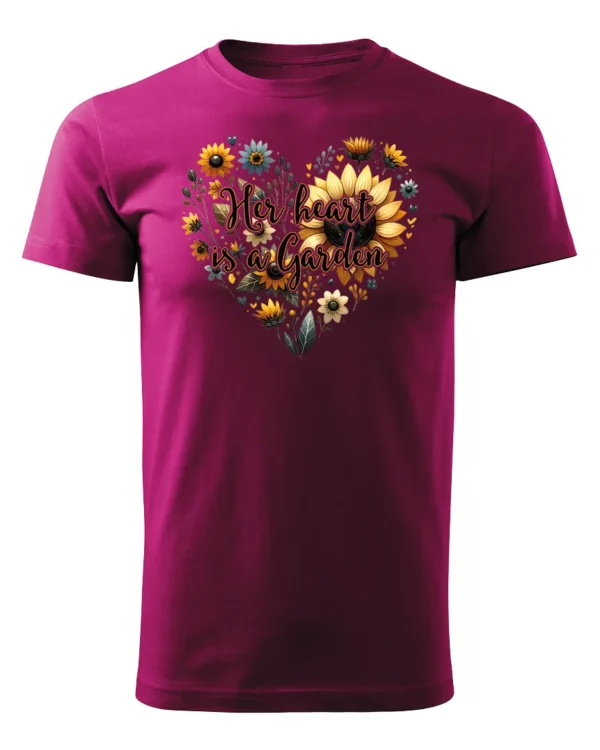 Koszulka Her heart is a garden UNISEX