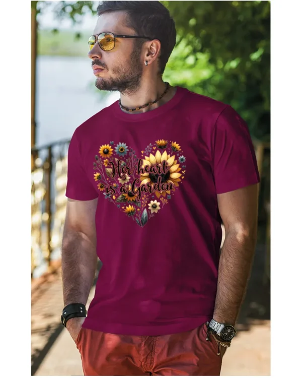 Koszulka Her heart is a garden UNISEX