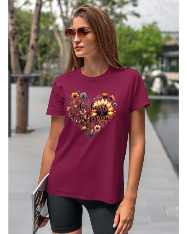 Koszulka Her heart is a garden UNISEX