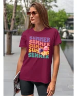 Koszulka Lato pełne smaku <br>delektuj się słodkimi chwilami - Unisex, dla niej