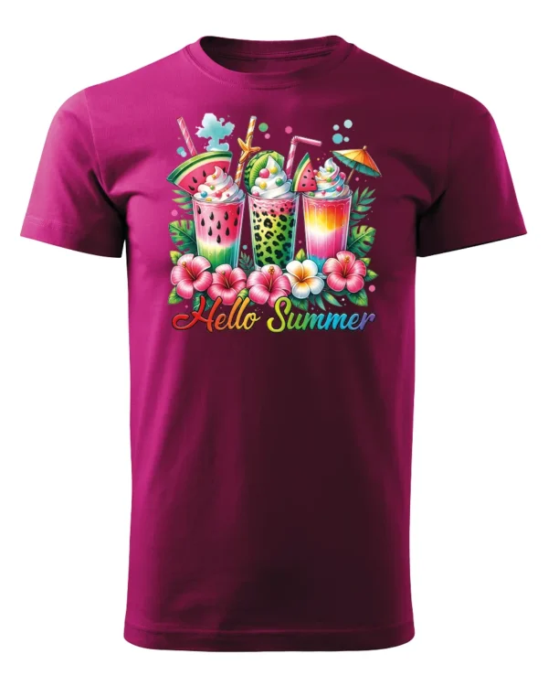 Koszulka Witaj Lato! <br>ciesz się owocowymi smakami - Unisex, dla niego