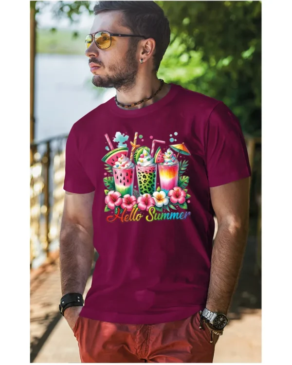 Koszulka Witaj Lato! <br>ciesz się owocowymi smakami - Unisex, dla niego