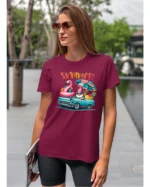 Koszulka Lato pełne radości <br>wyrusz w podróż do przygód - Unisex, dla niej