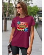 Koszulka Letnie wibracje <br>poczuj radość lata - Unisex, dla niej