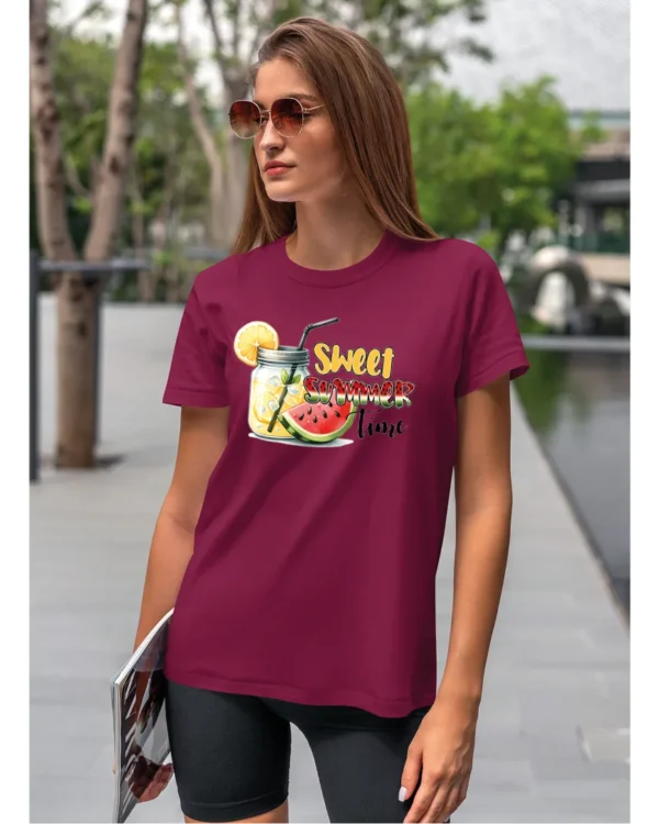Koszulka Lato pełne słodyczy <br>ciesz się owocowymi orzeźwieniami - Unisex, dla niej