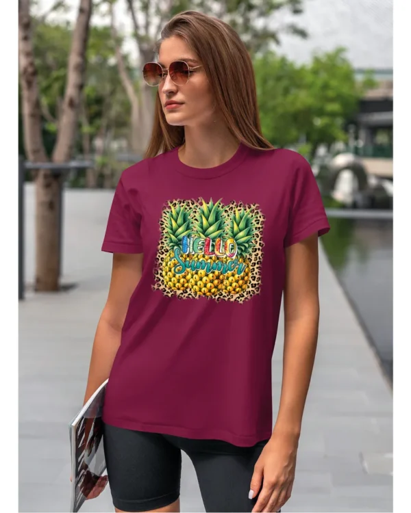 Koszulka Owocowe Lato <br>poczuj tropikalne wibracje - Unisex, dla niej