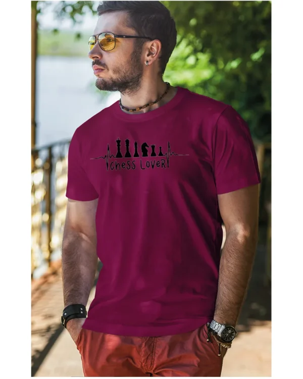 Koszulka Miłośnik szachów <br>bądź królem planszy - Unisex, dla niego
