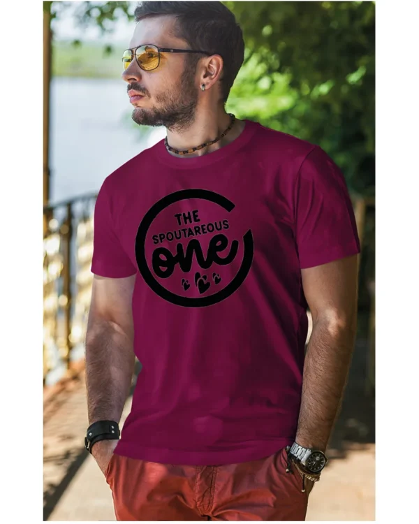 Koszulka wyjątkowy i spontaniczny, „The Spoutareous One” – Unisex