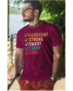 Koszulka Handsome, Smart, Funny wybierz swoje atuty – Unisex