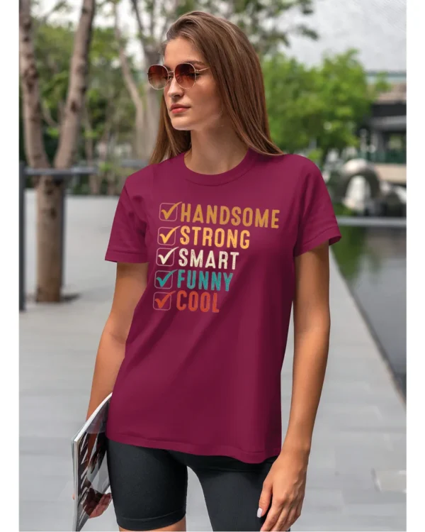 Koszulka Handsome, Smart, Funny wybierz swoje atuty – Unisex