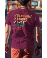 Koszulka Handsome, Smart, Funny wybierz swoje atuty – Unisex