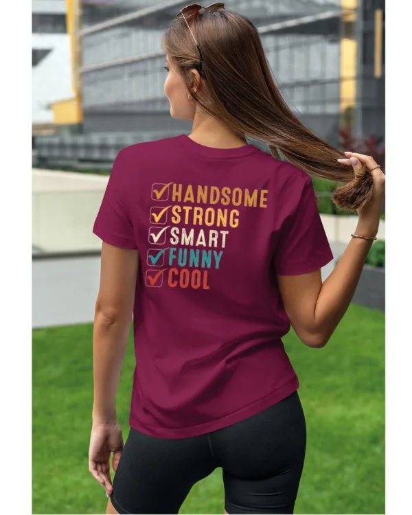 Koszulka Handsome, Smart, Funny wybierz swoje atuty – Unisex