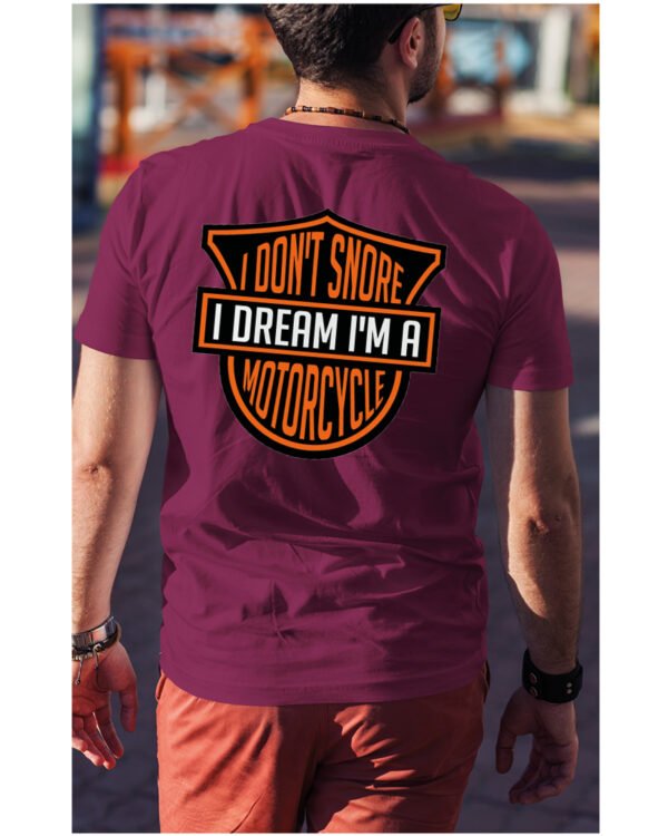 Koszulka I dont snore, I dream I’m a motorcycle – edycja Midnight, Unisex