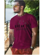 Koszulka Znajdź chwilę na odpoczynek, „Break to recharge” – Unisex