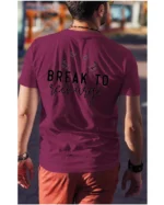 Koszulka Znajdź chwilę na odpoczynek, „Break to recharge” – Unisex