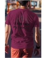 Koszulka Rozwijaj się przez błędy, „Learn from mistakes” – Unisex