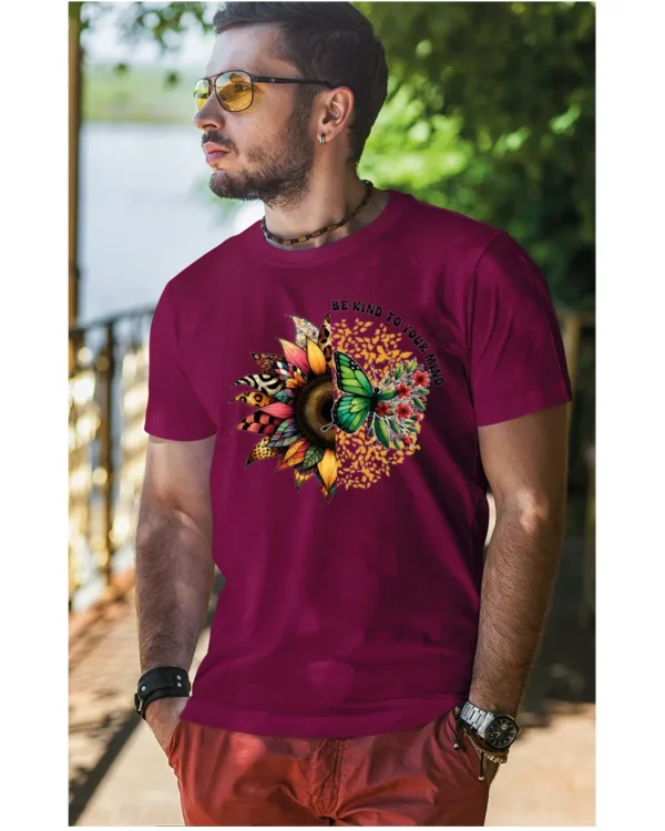 Koszulka Dbaj o swój spokój, „Be kind to your mind” – Unisex
