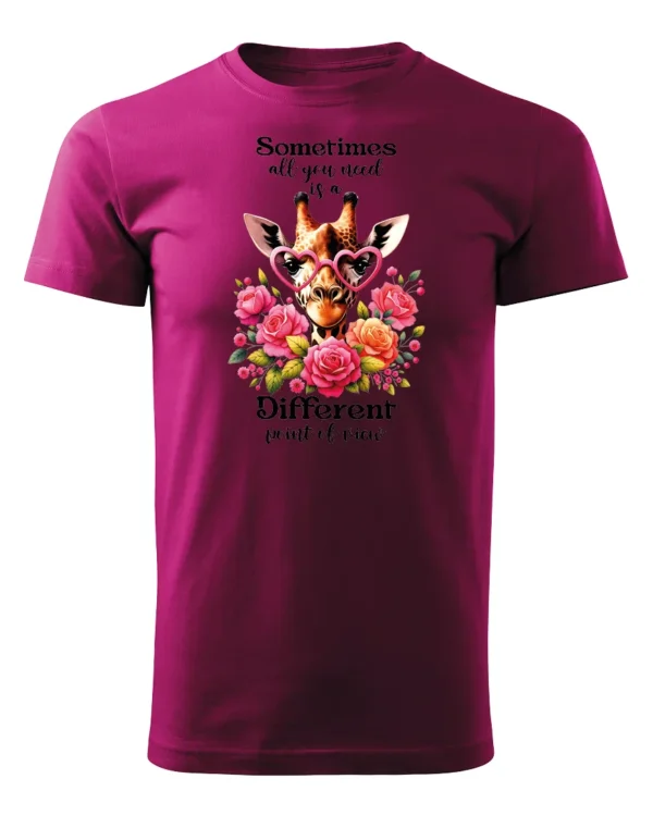 Koszulka Odkryj nowe spojrzenie, „Sometimes all you need is a different point of view” – Unisex