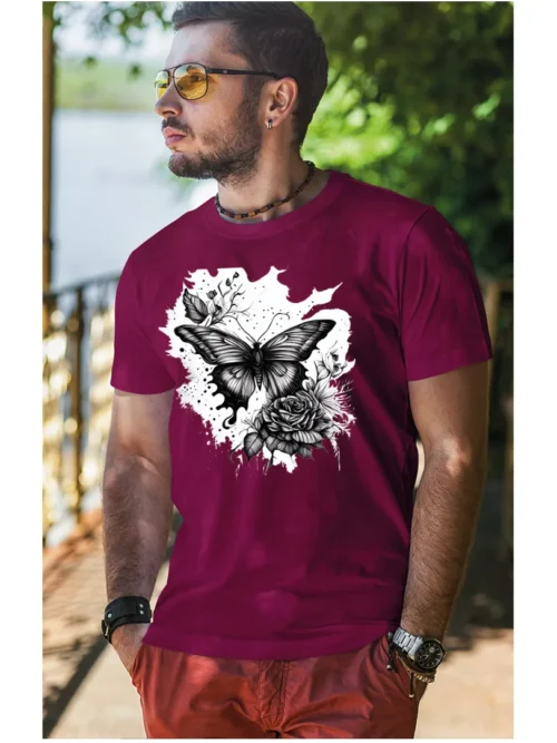 Koszulka Motyl, koszulka, koszulka męska, t-shirt męski, koszulka męska z nadrukiem, koszulka z napisem