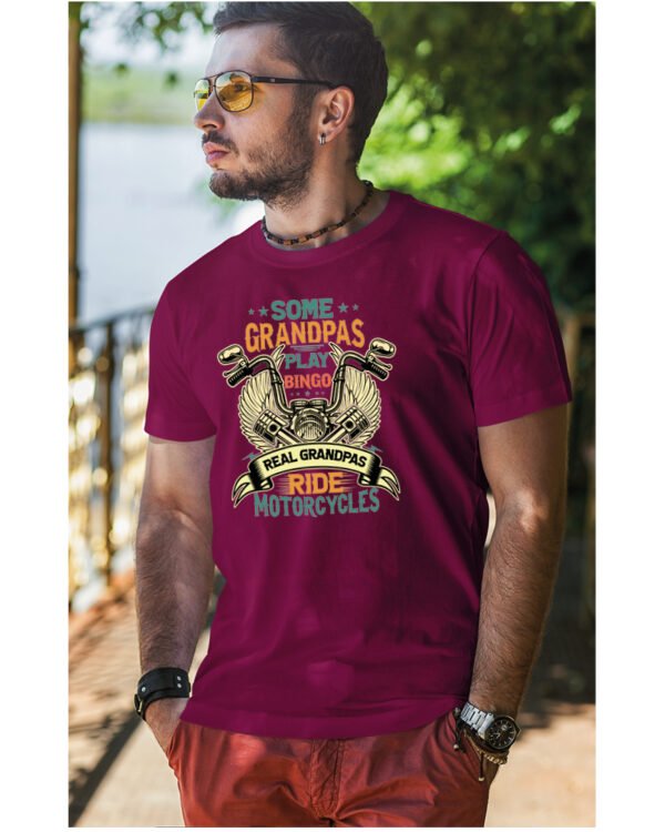 Koszulka Grandpas Who Ride <br>Dziadkowie na pełnym gazie - Unisex, dla niego