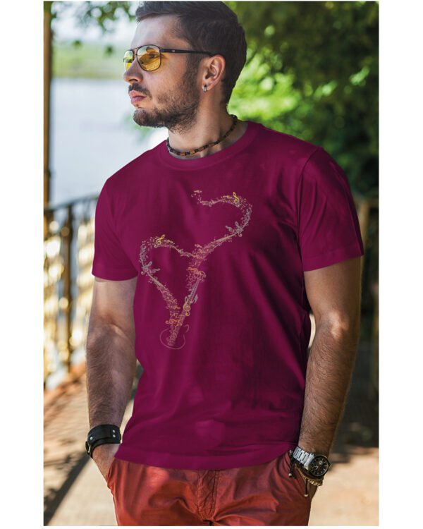 Koszulka Rytm Miłości <br>Muzyczne Serce - Unisex, dla niego
