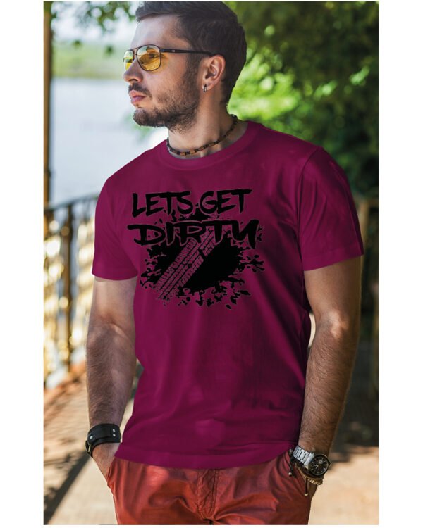 Koszulka Let's get Dirty <br>Off-road i Zabawa - Unisex, dla niego