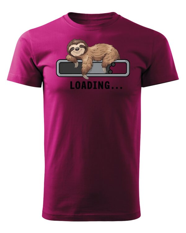 Koszulka Loading Leniwiec <br>Ładowanie energii - Unisex, dla niego