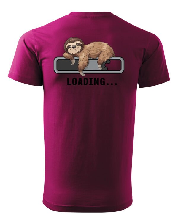 Koszulka Loading Leniwiec <br>Ładowanie energii - Unisex, dla niego