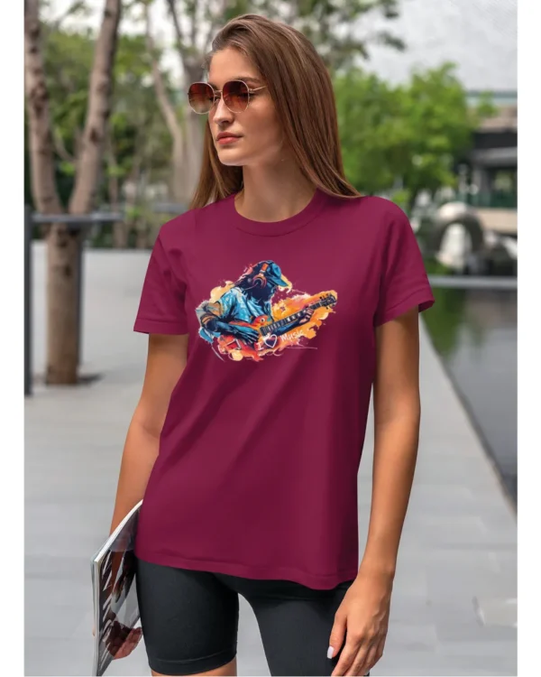 Koszulka Kocham muzykę <br>Pasja do dźwięków - Unisex, dla niej