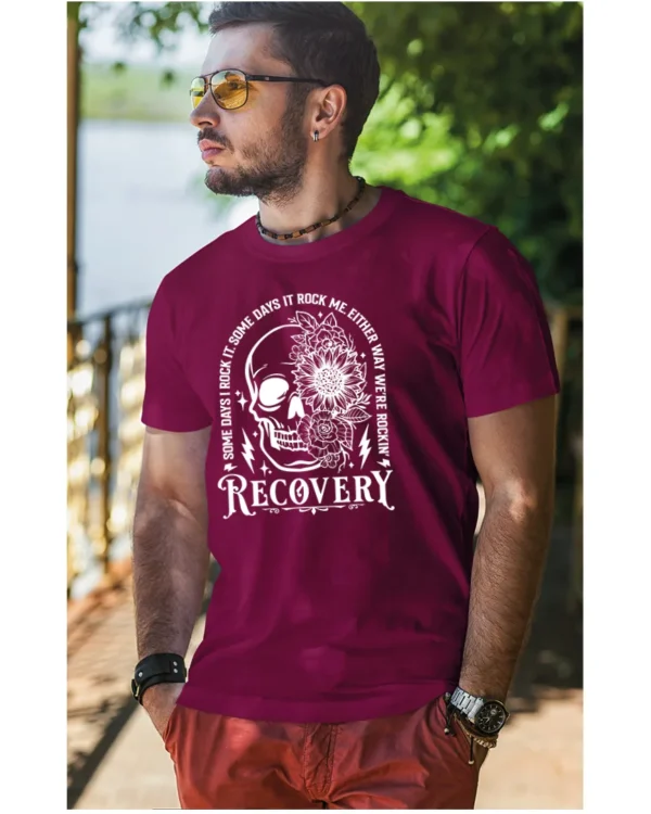 Koszulka Recovery <br>Rock'n'rollowy powrót - Unisex, dla niego, edycja White