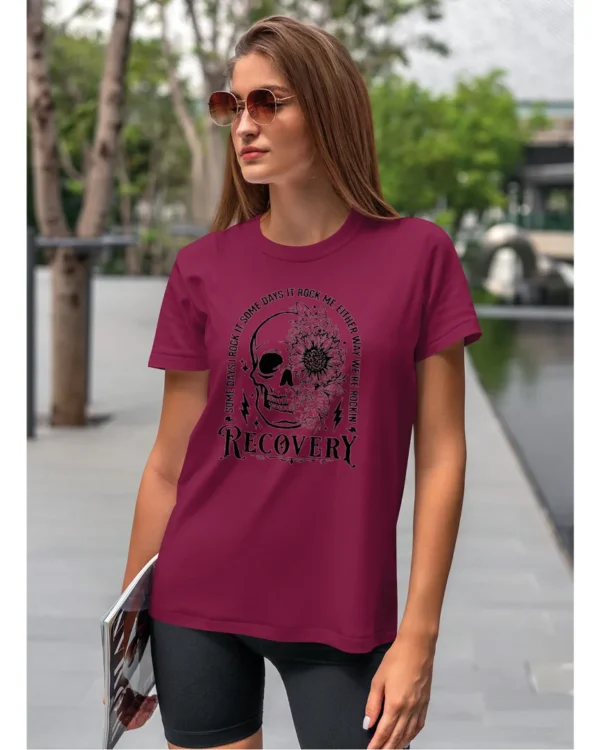 Koszulka Recovery <br>Rock'n'rollowy powrót - Unisex, dla niej, edycja Midnight