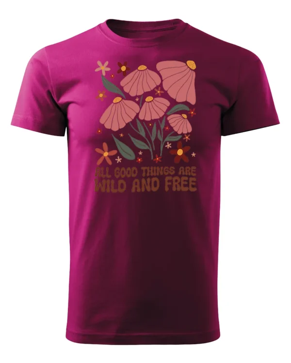 Koszulka Wild and Free <br>Piękno natury - Unisex, dla niej