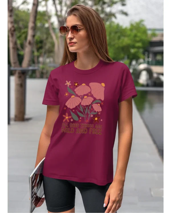 Koszulka Wild and Free <br>Piękno natury - Unisex, dla niej