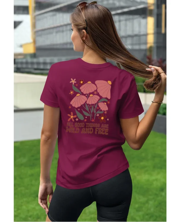 Koszulka Wild and Free <br>Piękno natury - Unisex, dla niej