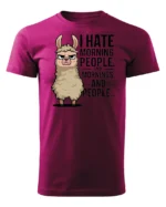 Koszulka I Hate Mornings <br>And people - Unisex, dla niej